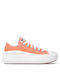 Converse Chuck Taylor All Star Move Canvas Flatforms Sneakers Orange