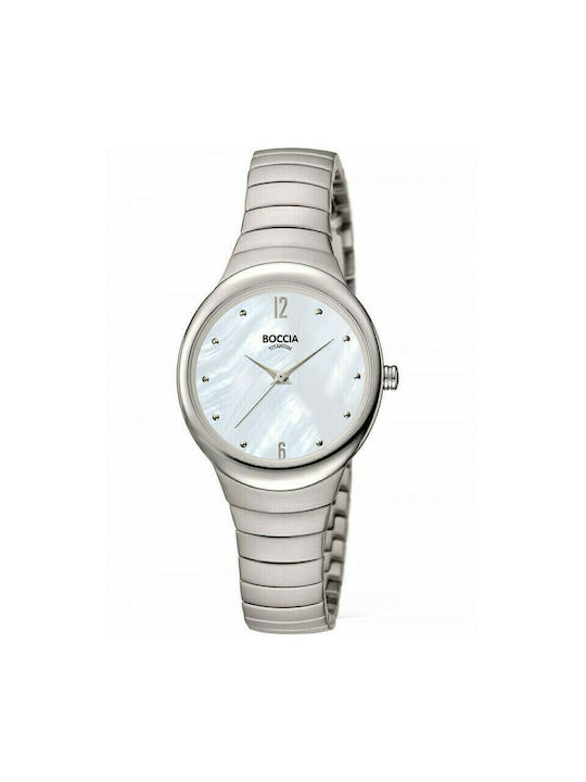 Boccia Watch with Silver Metal Bracelet