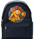 Abysse Crash Bandicoot Σχολική Τσάντα Πλάτης Δημοτικού Μπλε 32 x 14 x 42εκ