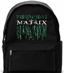 Abysse Into the Matrix Σχολική Τσάντα Πλάτης Γυμνασίου - Λυκείου σε Μαύρο χρώμα