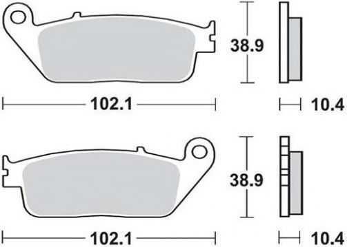 SBS Motorcycle Brake Pads FA196 for Yamaha MT-01
