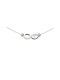 Infinity necklace and peephole silver 925