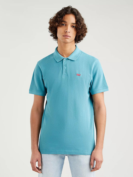 Polo Short Sleeve Blouse Turquoise