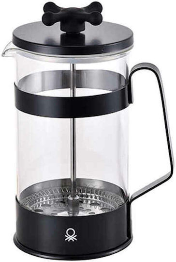 Benetton Rainbow S5000081 Cafetieră French Press Oțel inoxidabil Negru 600ml