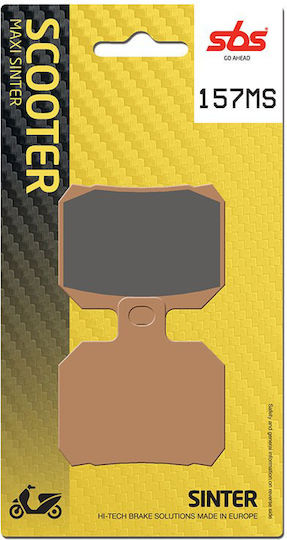SBS Motorcycle Brake Pads Front for Derbi Gp1 250 06'-09' Piaggio Beverly 400 08'-11' Beverly 500 06'-13' for Gilera Nexus Piaggio Beverly 400 500 X9 Yamaha X-MAX