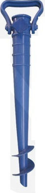 Papillon ABS Bază Umbrelă Înșurubabilă Plastică pentru Nisip cu Diametru 22-25mm Albastru 42buc
