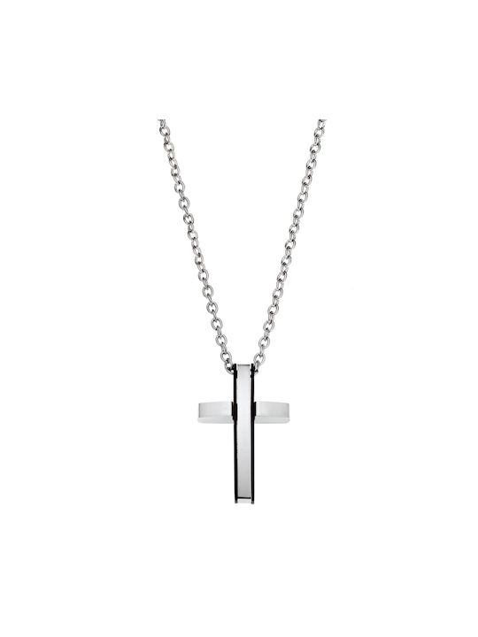 Puppis Men's Cross from Steel with Chain