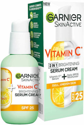 Garnier Skinactive Vitamin C Brightening SPF25 Serum Gesicht mit Vitamin C für Glanz & Aufhellung 50ml