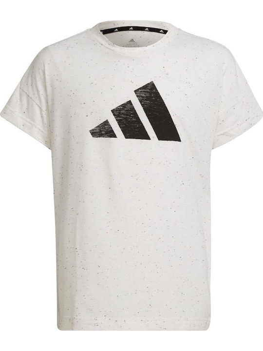 adidas Kinder-T-Shirt Weiß Future Icons 3-Stripes