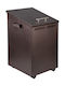 Viometal LTD 1070 Toronto Metallic Box Wood Storage 36x40x54cm Copper