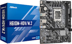 ASRock H610M-HDV/M.2 Motherboard Micro ATX με Intel 1700 Socket