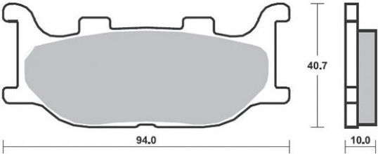 SBS Motorcycle Brake Pads Front Yamaha YP 250 Majesty 96-03 YP 400 Majesty 05-11 T-MAX 500 04-07 for Yamaha YP 250 Majesty YP 400 Majesty T-MAX 500