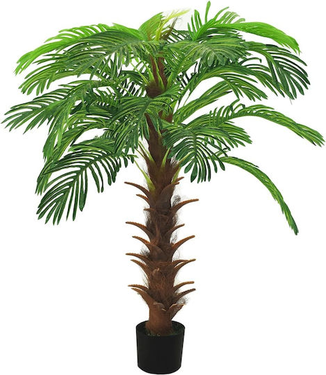 Arbore Artificial de Exterior Palmier Kykas Green 140cm vidaXL