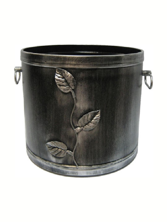 Gtmed Design Frunze Metalic Coș Depozitare lemne 38x38x33cm Cupru