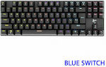 White Shark Commandos Gaming Mechanical Keyboard Tenkeyless with Custom Blue switches and RGB lighting (US English)