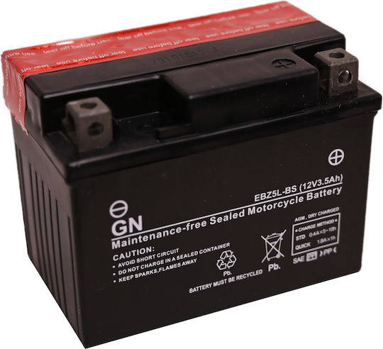 Motorradbatterie YTX5L-BS mit Kapazität 3.5Ah