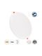 GloboStar Rotund Încastrat Panou LED Putere 33W cu Alb Natural Lumini 20.5x20.5cm.