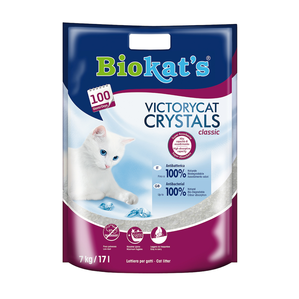 Biokat's Victory Cat Crystals Classic Κρυσταλλική Άμμος Γάτας 17lt