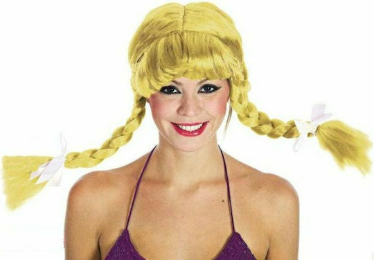 Carnival Wig with Braids Blond