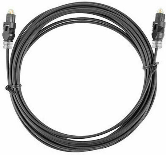 Lanberg Optical Audio Cable TOS male - TOS male Μαύρο 2m (CA-TOSL-10CC-0020-BK)
