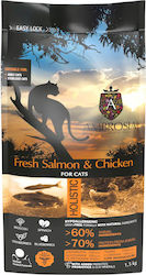 Ambrosia Fresh Salmon & Chicken Sterilized Cats Dry Food Grain-Free for Adult Sterilized Cats with Salmon / Chicken 1.5kg