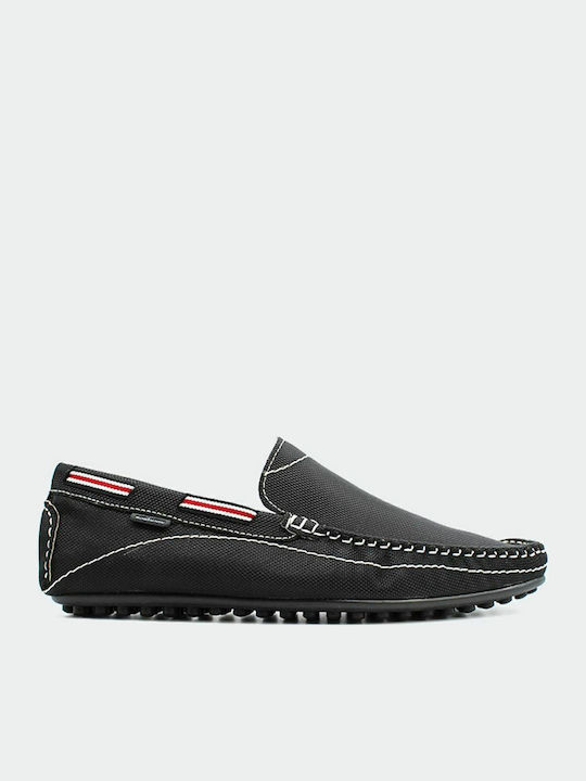Men's Leather Moccasins Black