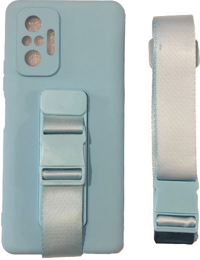 Hurtel Rope Back Cover Σιλικόνης 1mm Μπλε (Redmi Note 10 Pro)