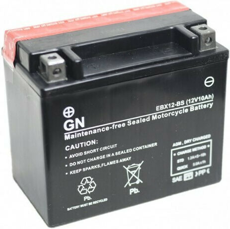 GN Baterie Motocicleta YTX12-BS cu Capacitatea 10Ah