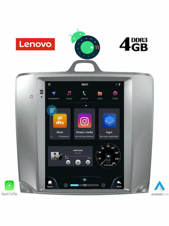 Lenovo SSX 9956_GPS Tesla Ηχοσύστημα Αυτοκινήτου για Tesla Focus 2004-2011 (Bluetooth/USB/WiFi/GPS) με Οθόνη Αφής 9.7"