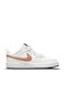 Court Court Borough Low 2 Kids Sports Shoes Basketball with Hoop & Loop Closure White / Metallic Bronze / Summit White