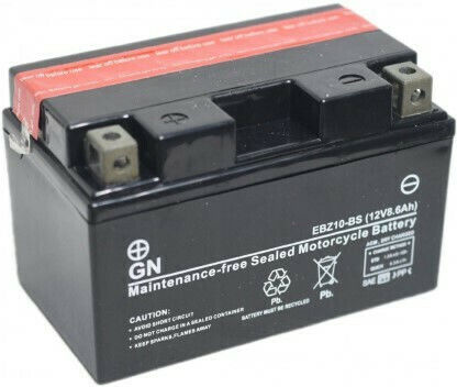 GN Motorradbatterie EBZ10-BS mit Kapazität 8.6Ah