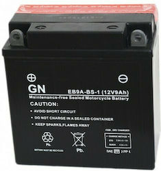 GN Motorradbatterie EB9A-BS-1 mit Kapazität 8Ah