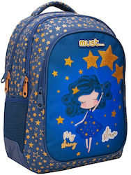 Must My Shiny Star Schulranzen Rucksack Grundschule, Grundschule in Blau Farbe