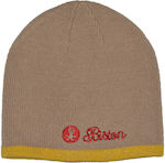 Biston Beanie Unisex Σκούφος Πλεκτός σε Μπεζ χρώμα