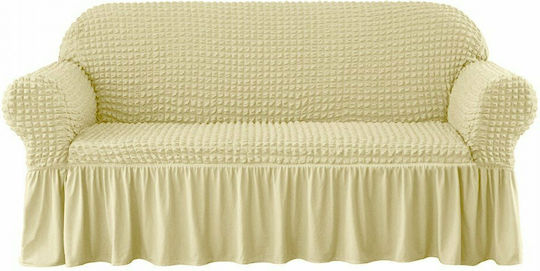 Four Seater sofa Elastic Cover 4SEAT-EKROU Εκρού