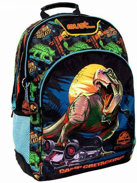 Must Jurassic Camp Cretaceous School Bag Backpack Elementary, Elementary Multicolored