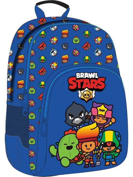 Diakakis Brawl Stars School Bag Backpack Elementary, Elementary in Blue color