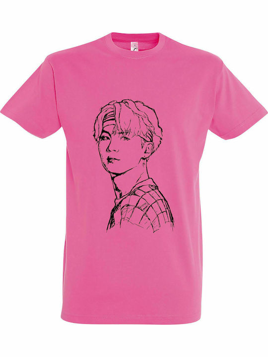 T-shirt Unisex " BTS Kim Kpop ", Pink