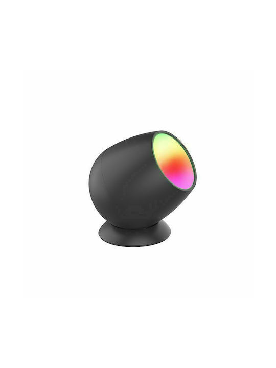 Woox Bluetooth/WiFi Tischlampe Dekorative Lampe mit RGB-Beleuchtung LED Schwarz