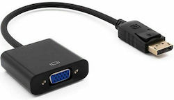 Nilox Konverter DisplayPort männlich zu VGA weiblich Schwarz (NXADAP04)