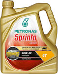 Petronas Sprinta F900 Synthetic Motorcycle Oil for Four-Stroke Engines 10W-40 4lt