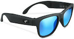 G1 Bone Conduction Glasses with Anti-Blue Filter and Built-in Bluetooth - Black/Blue