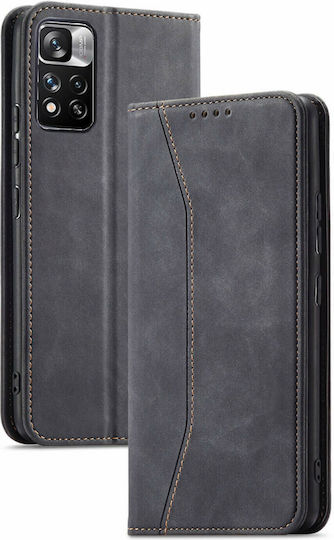 Bodycell PU Leather Wallet Δερματίνης Μαύρο (Redmi Note 11 Pro)