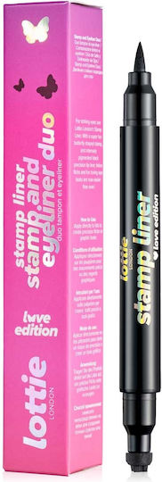 Lottie London Duo Stamp Liner Love Edition Butterfly Pen Eye Liner 1.3ml