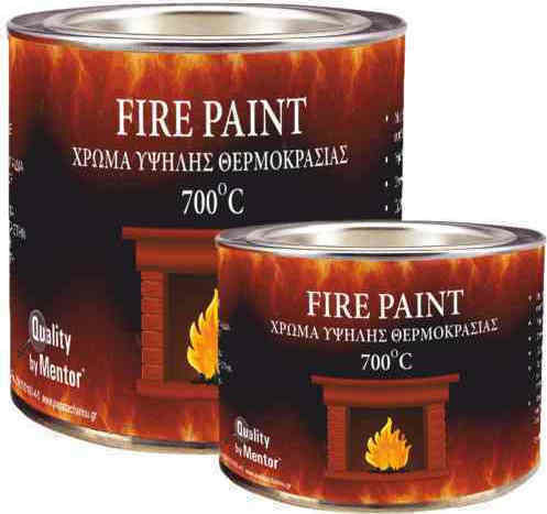 Χρώμα Υψηλής Θερμοκρασίας 700°C 0.375lt Ασημί