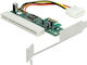 DeLock Card de control PCI cu port PCI-E / Molex