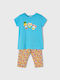 Mayoral Kids Set with Leggings Summer 2pcs Light Blue