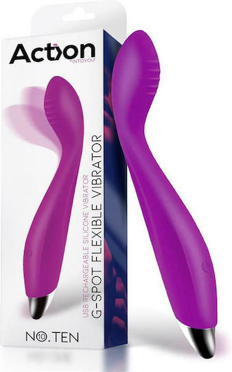 Action No 10 G-spot Flexible Vibrator Vibrator G-Spot Violet