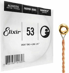 Elixir Nanoweb Μονή Χορδή Phosphor Bronze 42"