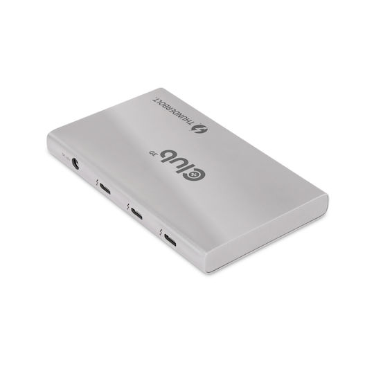 Club3D Thunderbolt 4 Stație de andocare cu 4K PD și conexiune 3 monitoare Argintiu (CSV-1580)